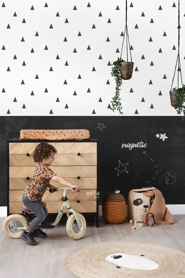 ESTAhome magnetisk tavla tapet  svart 53 cm x 3 m