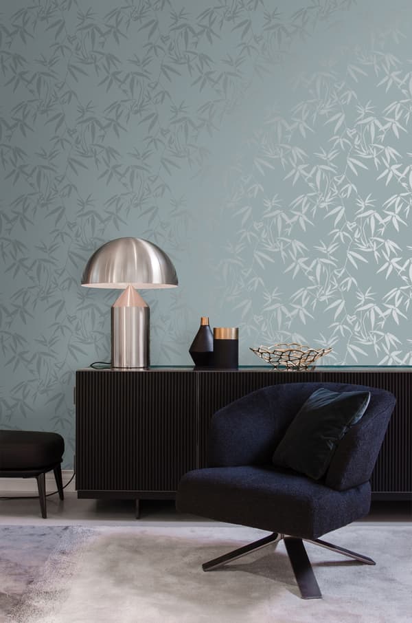 Origin Wallcoverings tapet bambublad blått 0,53 x 10,05 m