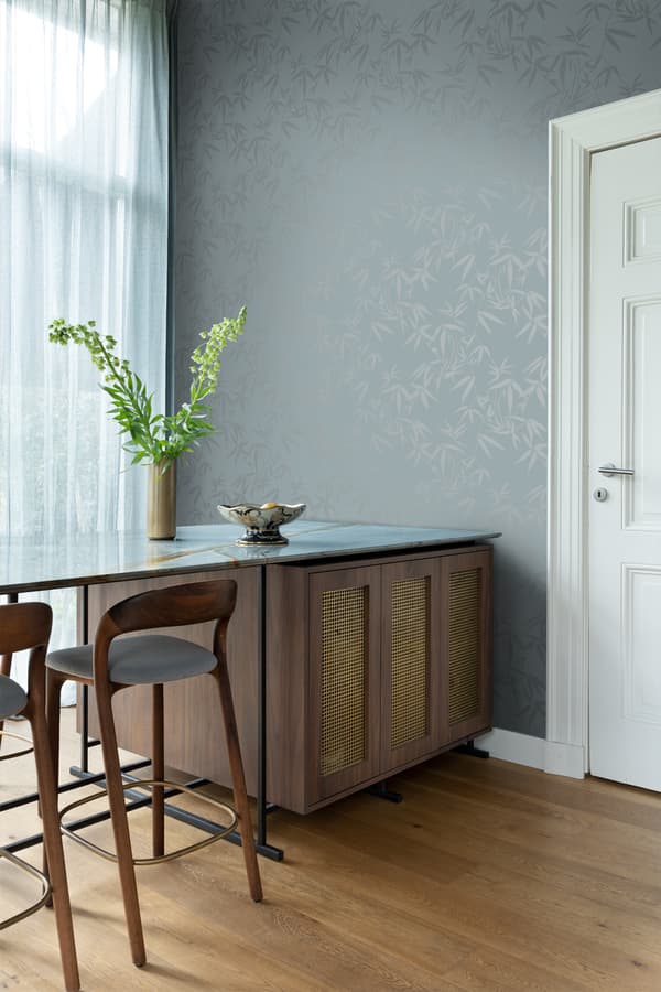 Origin Wallcoverings tapet bambublad blått 0,53 x 10,05 m