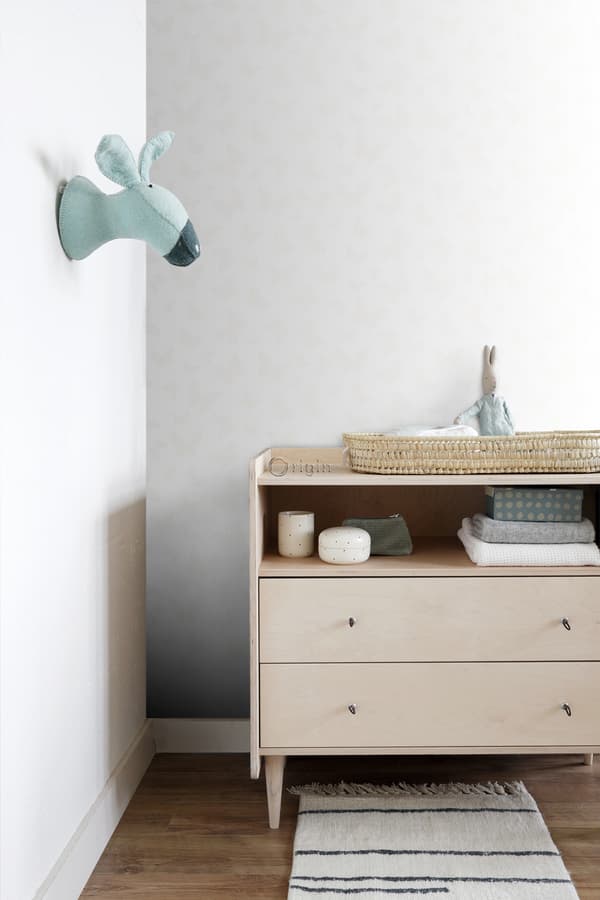 Origin Wallcoverings tapet fjärilar matt vitt och glänsande silver 0,53 x 10,05 m