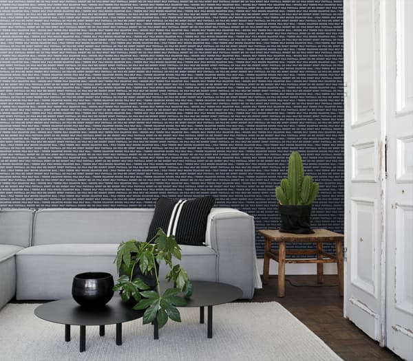 ESTAhome tapet sportstekster mørkeblåt 53 cm x 10,05 m