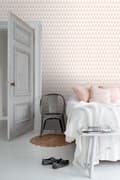 Miniatyrbild 3 av 8: ESTAhome tapet grafiska geometriska trianglar persikofärgat 53 cm x 10,05 m