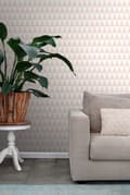 Miniatyrbild 4 av 8: ESTAhome tapet grafiska geometriska trianglar persikofärgat 53 cm x 10,05 m