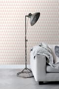 Miniatyrbild 5 av 8: ESTAhome tapet grafiska geometriska trianglar persikofärgat 53 cm x 10,05 m