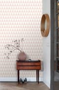 Miniatyrbild 6 av 8: ESTAhome tapet grafiska geometriska trianglar persikofärgat 53 cm x 10,05 m