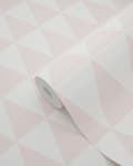 Miniatyrbild 8 av 8: ESTAhome tapet grafiska geometriska trianglar persikofärgat 53 cm x 10,05 m