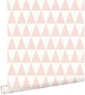 Miniatyrbild 1 av 8: ESTAhome tapet grafiska geometriska trianglar persikofärgat 53 cm x 10,05 m