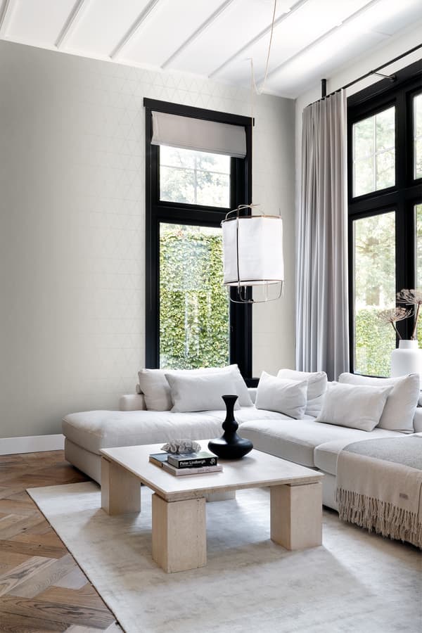 Origin Wallcoverings tapet grafiske trekanter gråt 0,53 x 10,05 m