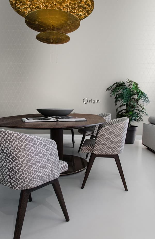 Origin Wallcoverings tapet grafiske trekanter gråt 0,53 x 10,05 m