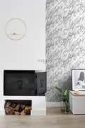 Miniatyrbild 5 av 7: ESTAhome tapet marmor svart och vitt 0,53 x 10,05 m