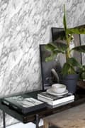 Miniatyrbild 2 av 7: ESTAhome tapet marmor svart och vitt 0,53 x 10,05 m