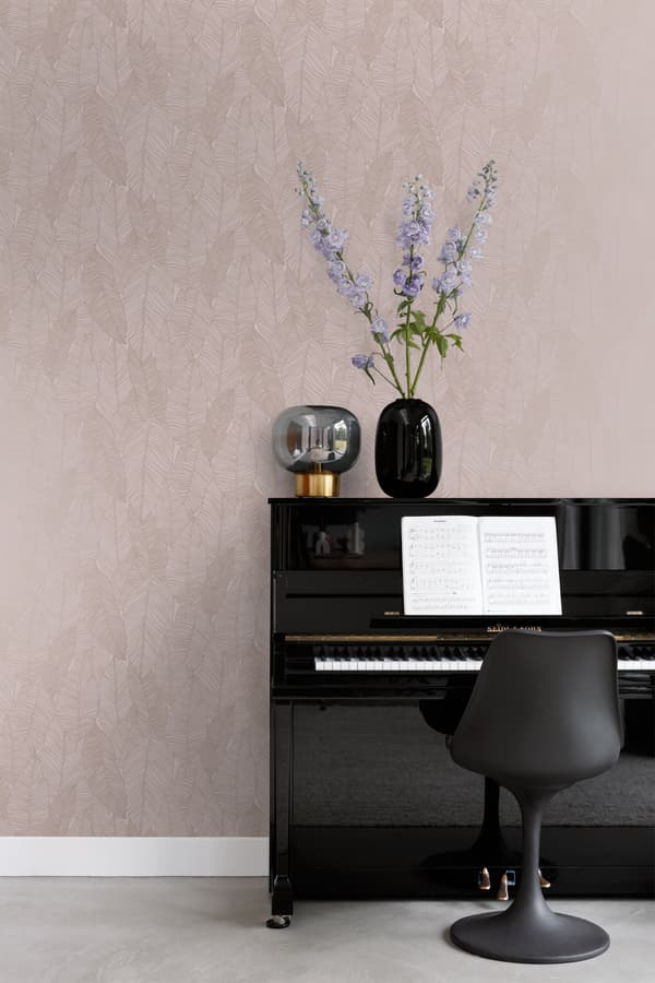 Origin Wallcoverings tapet löv antikrosa 0,53 x 10,05 m