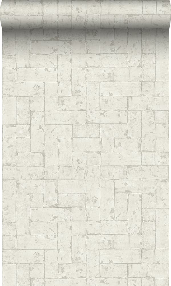 Origin Wallcoverings tapet murstensvæg lysebeige 53 cm x 10,05 m