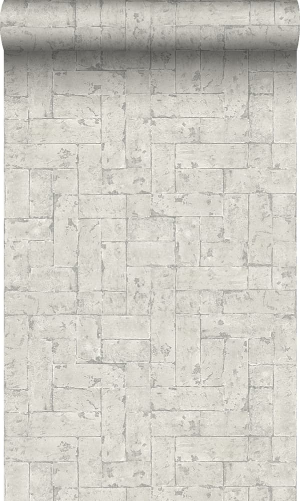 Origin Wallcoverings tapet tegelvägg mörkbeige 53 cm x 10,05 m
