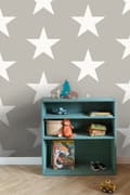 Miniatyrbild 5 av 8: ESTAhome tapet stjärnor varmt grått 53 cm x 10,05 m