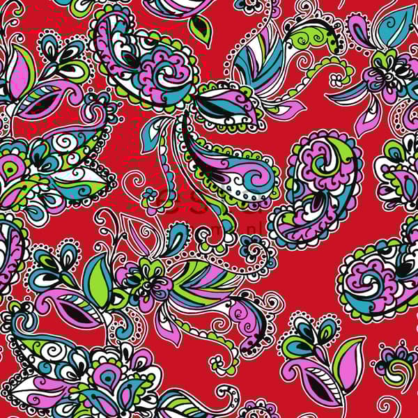 ESTAhome tapet funky blomster og paisleys mangefarvet 53 cm x 10,05 m