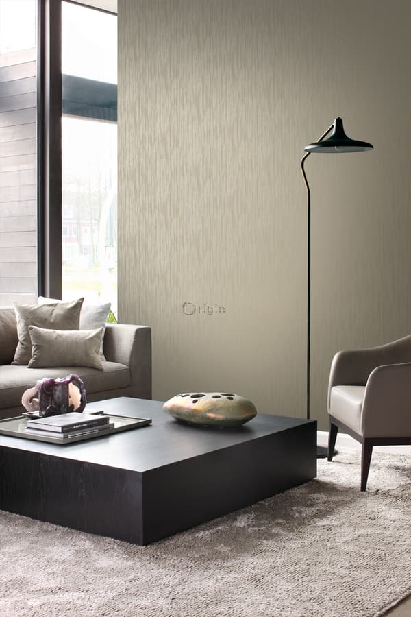 Origin Wallcoverings tapet smala ränder ljusbrunt 53 cm x 10,05 m