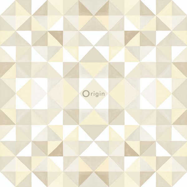 Origin Wallcoverings tapet kubism beige 53 cm x 10,05 m