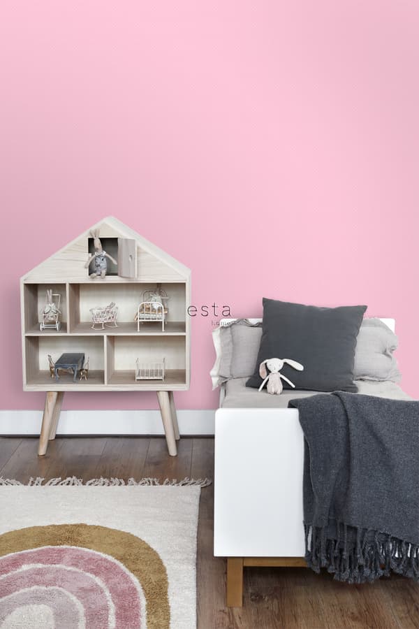 ESTAhome tapet fine prikker babyrosa 53 cm x 10,05 m