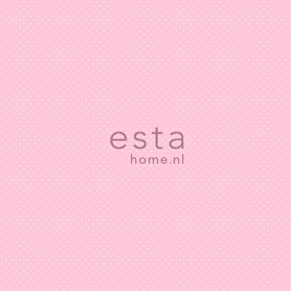 ESTAhome tapet fine prikker babyrosa 53 cm x 10,05 m