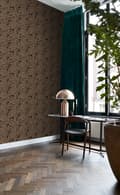 Miniatyrbillede 4 af 8: Origin Wallcoverings tapet palmeblade rustbrunt - 347441 - 53 cm x 10,05 m