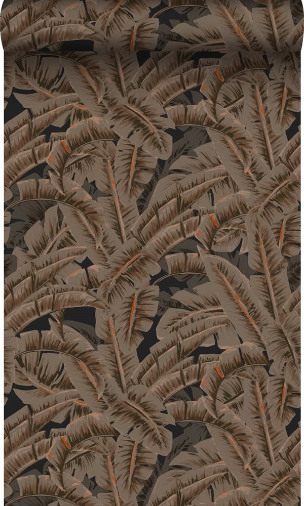 Origin Wallcoverings tapet palmeblade rustbrunt - 347441 - 53 cm x 10,05 m
