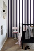 Miniatyrbild 5 av 8: ESTAhome tapet ränder lila 53 cm x 10,05 m