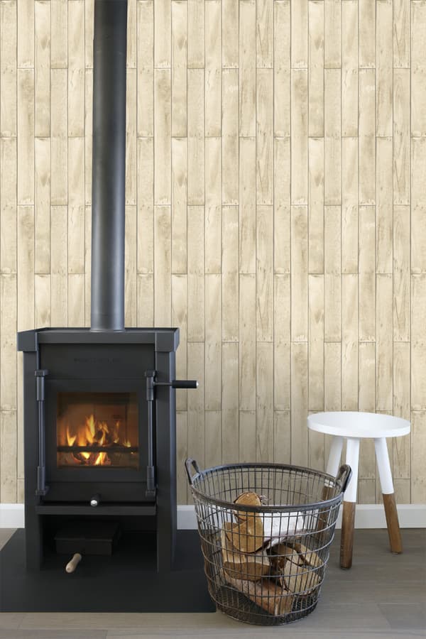 ESTAhome tapet träeffekt beige 53 cm x 10,05 m