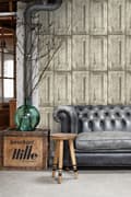 Miniatyrbillede 3 af 7: ESTAhome tapet paneldøre lysebrunt 53 cm x 10,05 m