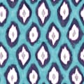 Miniatyrbild 7 av 8: Origin Wallcoverings tapet Ikat turkost 53 cm x 10,05 m