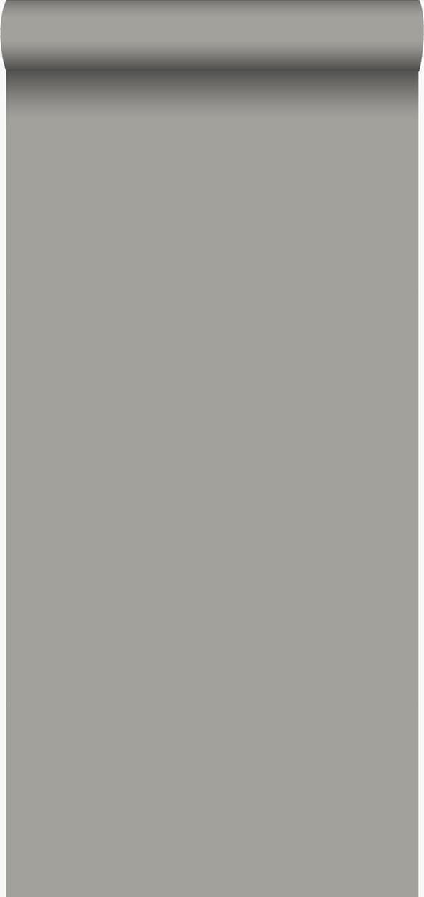 Origin Wallcoverings tapet ensfarvet gråt 53 cm x 10,05 m
