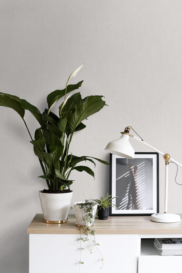 ESTAhome tapet jeansstruktur varmt grått 53 cm x 10,05 m