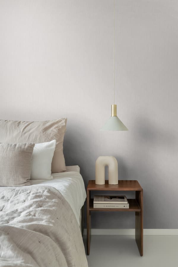 ESTAhome tapet jeansstruktur varmt grått 53 cm x 10,05 m