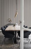 Miniatyrbild 3 av 8: Origin Wallcoverings tapet ränder mullvadsgrått och glänsande brons 53 cm x 10,05 m