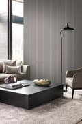 Miniatyrbild 2 av 8: Origin Wallcoverings tapet ränder mullvadsgrått och glänsande brons 53 cm x 10,05 m