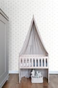 Miniatyrbild 5 av 7: Origin Wallcoverings tapet små kronor matt vitt och guld 0,53 x 10,05 m