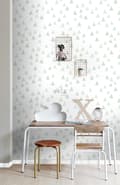Miniatyrbillede 2 af 8: ESTAhome tapet grafiske trekanter mintgrønt 0,53 x 10,05 m