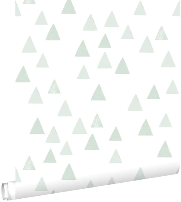 ESTAhome tapet grafiska trianglar mintgrönt 0,53 x 10,05 m