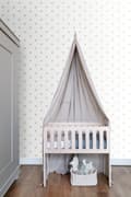 Miniatyrbillede 2 af 7: Origin Wallcoverings tapet små hjerter hvidt og guld 0,53 x 10,05 m
