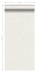Miniatyrbillede 8 af 8: ESTAhome tapet ensfarvet beton-look off-hvidt - 138228 - 53 cm x 10,05 m