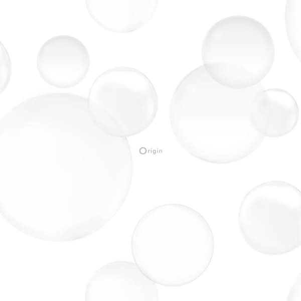 Origin Wallcoverings tapet flytande bubblor varm ljusgrått - 337215 - 53 cm x 10,05 m