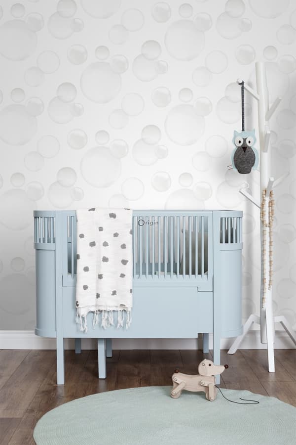 Origin Wallcoverings tapet flytande bubblor varm ljusgrått - 337215 - 53 cm x 10,05 m