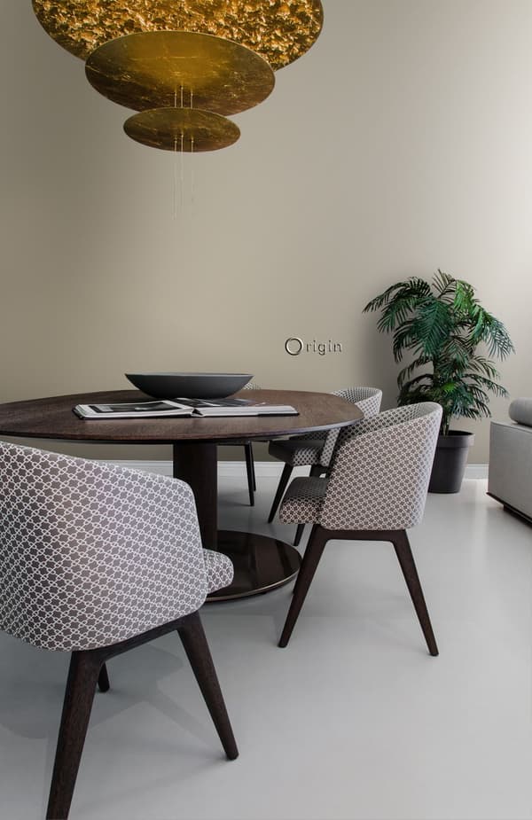 Origin Wallcoverings tapet ensfarvet skinnende beige 53 cm x 10,05 m