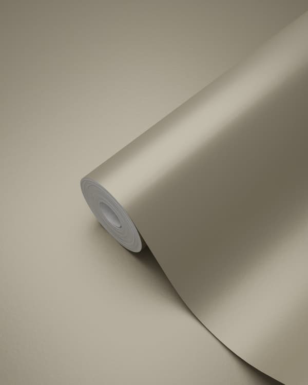 Origin Wallcoverings tapet ensfarvet skinnende beige 53 cm x 10,05 m