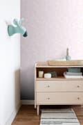 Miniatyrbillede 2 af 7: Origin Wallcoverings tapet trekanter lyst pastelrosa og ferskenfarvet 53 cm x 10,05 m