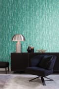 Miniatyrbild 3 av 8: Origin Wallcoverings tapet ränder grönt 53 cm x 10,05 m