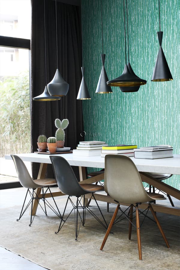 Origin Wallcoverings tapet ränder grönt 53 cm x 10,05 m