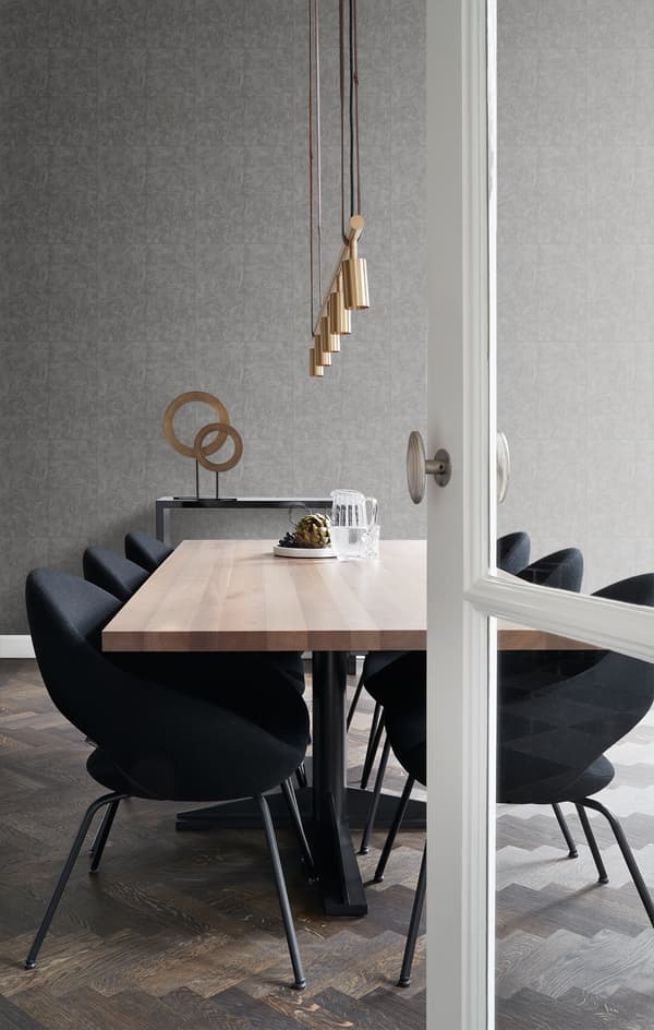 Origin Wallcoverings tapet sten mörkt mullvadsgrått 53 cm x 10,05 m