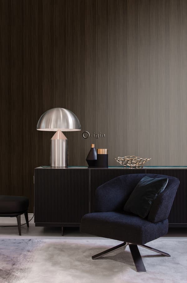 Origin Wallcoverings tapet striber mørkebrunt 53 cm x 10,05 m