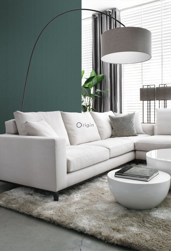 Origin Wallcoverings tapet vävd struktur havsgrönt 0,53 x 10,05 m